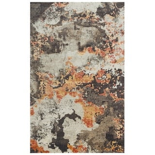 Alora Decor Alure 8' x 10' Abstract Brown/Copper/Beige Hybrid Area Rug