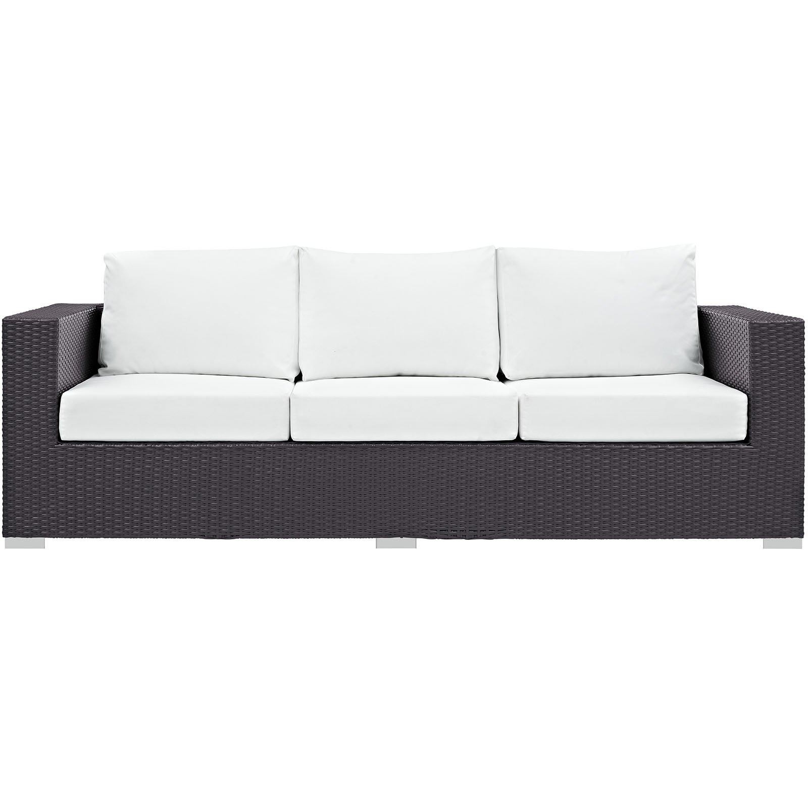 Modway Convene Outdoor Patio AllWeather Sofa, Multiple Colors