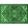 thumbnail image 1 of Ahgly Company Indoor Rectangle Persian Emerald Green Traditional Area Rugs, 7' x 10', 1 of 4