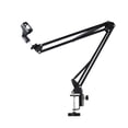 thumbnail image 1 of Soporte de brazo para micrófono con suspensión ajustable y soporte de tijera para micrófono. Soporte de escritorio para micrófono con clip., 1 of 12