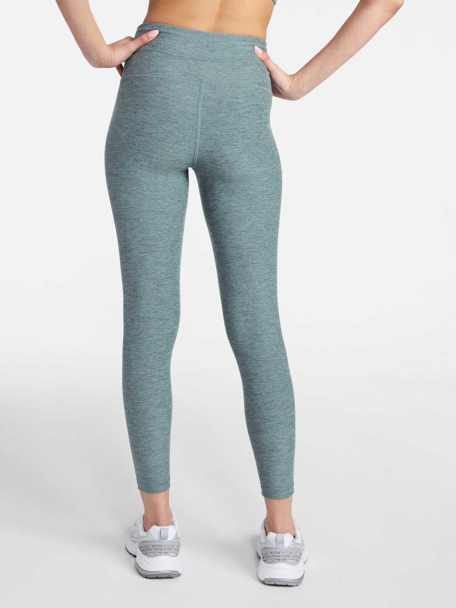 Athletic Works Women's ButterCore Compression Leggings with Drawstring, 7/8 Length, Sizes XS-XXXL