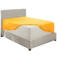 thumbnail image 5 of Clara Clark 1800 Microfiber Collection 18" - 21" Extra Deep Pocket Fitted Sheet, Twin XL Size, Yellow, 5 of 8