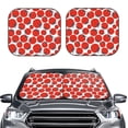 thumbnail image 2 of Balery 2 Piece Hand Drawn Tomatoes Car Windshield Sun Shade|Foldable Front Windshield Shade for Car Front Window for Most Sedans SUV Truck-Large, 2 of 7
