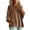 Brown#90903BB, variant on Garbnen Velour Batwing 3/4 Sleeves Womens Crewneck Sweatshirt Drop Shoulder Oversized Sweatshirt for Women Dressy Casual Trendy Fall Vintage Retro Women's Sweaters Pullover