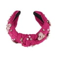 thumbnail image 5 of Unique Bargains 1 Pc Headband Faux Diamond Heart Hair Accessories for Women Rose Pink, 5 of 5