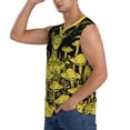 thumbnail image 3 of Lsque saucerman Mushroom Forest Print Men's Cotton Blend Sleeveless Muscle Shirts (S-3XL)- Moisture Wicking, Odor Protection, UPF 30+,Large, 3 of 8