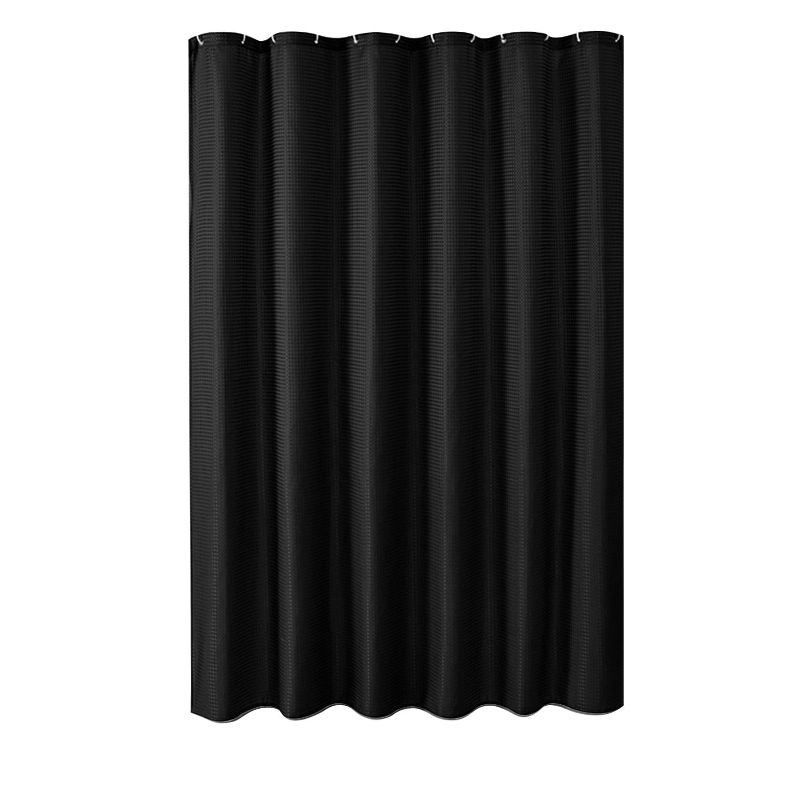 Teal Heavy Duty Polyester Shower Curtain, Hotel Weave Water Repellent Bath Curtain, 180x180cm Cloth Fabric with 12 Hooks, Modern Bathroom Decor