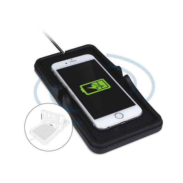 Elink - Wireless Charger and Universal Phone Holder, Black