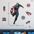 thumbnail image 5 of Wall Palz Marvel Captain America Wall Decals - 24" Avengers Removable Vinyl Stickers for Kids Bedroom Playroom Bathroom - Peel and Stick Room Décor, 5 of 7