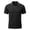 Black, variant on JTSRKL Men's Quarter Zip Knit Golf Shirt Solid Color Lapel Short Sleeve Jacquard Texture Tees Vintage Old Money Casual Business Golf Tops White XXL