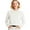 07#White, variant on Cozy Sweaters for Women Soft Cable Long-Sleeve Crewneck Tops Dark Green XL