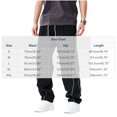 thumbnail image 2 of THNCYX Men's Wide Leg Track Pants With Side Stripe Elastic Waistband And Long Drawstring Loose Fit Athletic Pant S-2XL, 2 of 4