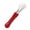 Red, variant on ievspot Cream Scoop Tool 304 Stainless Steel Ice Cream Spatula Rose Shape Dessert Tool with Non-slip Handle Ideal for Gelato Smoothies Pudding Dishwasher Safe