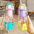 thumbnail image 4 of Ludlz 620ML Cute Appearance Water Bottle with Folding Handle Built-in Detachable Tea Compartment Filter Tea Cup Drinkware, 4 of 8