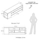 thumbnail image 5 of Paquete Casess, Sala Caprice + Cama Base Basic matr. + Sofá Cama Smart + Mesa tv mundi 65", 5 of 7
