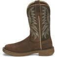 thumbnail image 3 of Justin Men's Rush Short Base Performance Western Boot Broad Square Toe Brown 10 D(M) US, 3 of 5