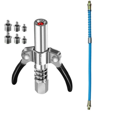 

Grease Coupler Heavy-Duty Quick Release NPTI/8 10000 PSI Two Press Easy to Oil Grease Injector