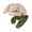 Khaki, variant on Miaouyo Toddler Baby Boy Fall Outfit Embroidered Long Sleeve Sweatshirt Camo Pants