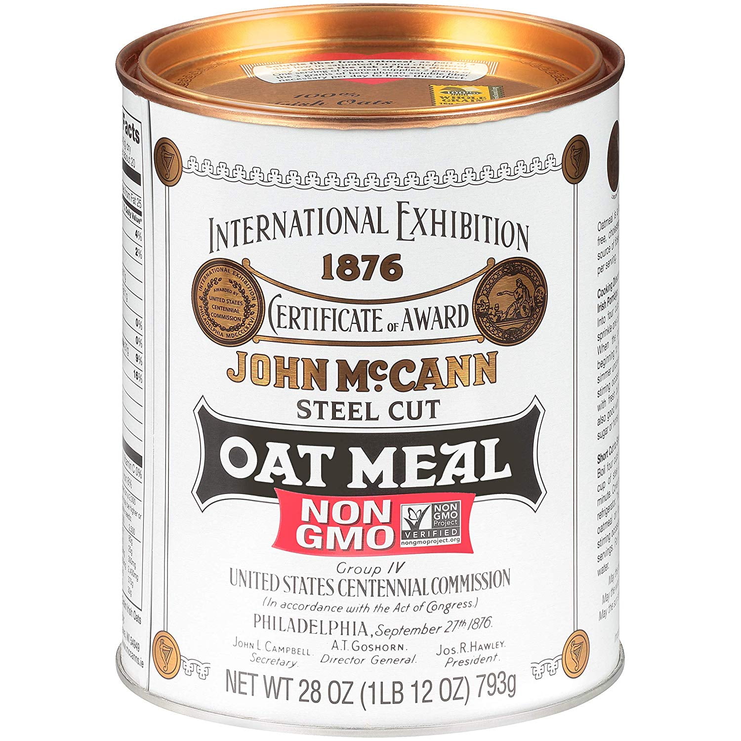 McCann's® Imported Steel Cut Irish Oatmeal™ 28 oz. Canister