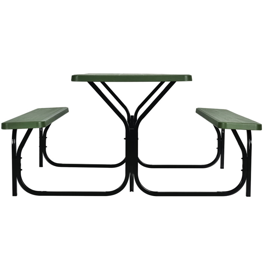 Aimee Lii Picnic Table Bench Set for Outdoor Camping, Outdoor Furniture Set, Green