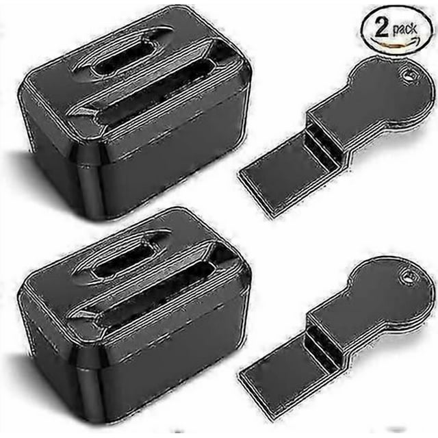 Seat belt lock cover - 2 pieces to prevent children or special people from unlocking the seat belt (universal type)