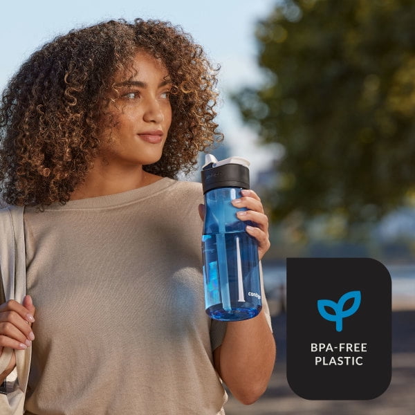 Contigo Insulated BPA Free Ashland 2.0 Tritan 32 Oz Blue Poppy Plastic Water Bottle