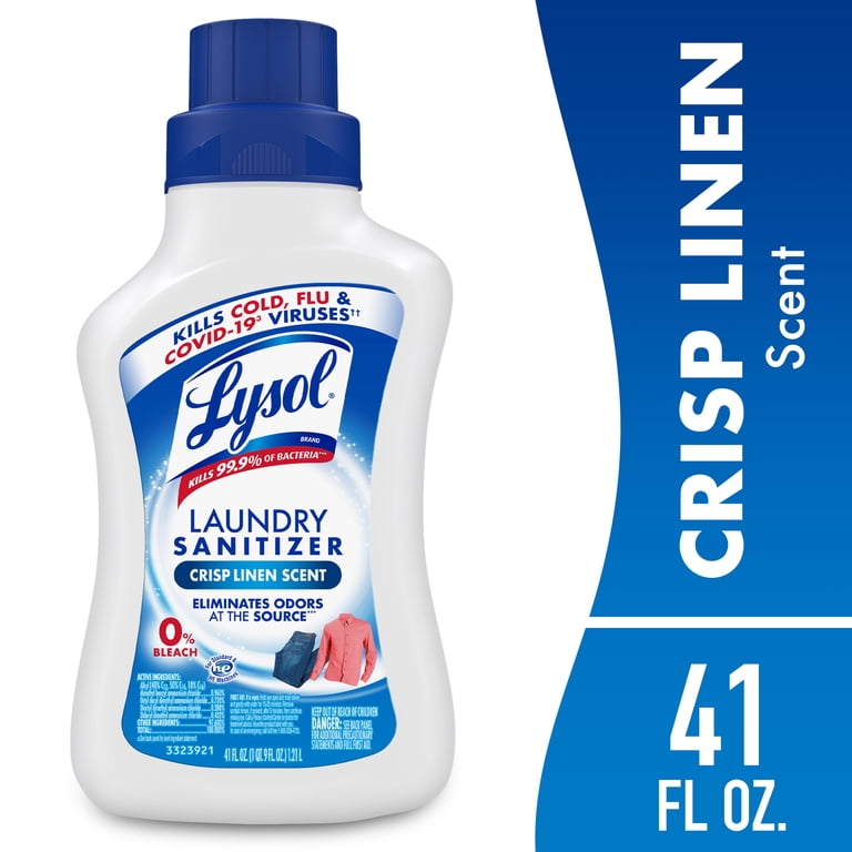 Lysol Laundry Sanitizer Liquid, Crisp Linen, 2-Pack photo 2