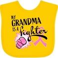thumbnail image 3 of Inktastic My Grandma is a Fighter Breast Cancer Awareness Boys or Girls Baby Bib, 3 of 4