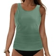 thumbnail image 3 of Ierhent Swim Tops Women Underwire Bikini Top - Push Up Swim Top Only Bra Padded Swimsuit Tops 2026 Bathing Suit Tops(Green,S), 3 of 6