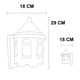 thumbnail image 5 of Lampara De Pared Luz Ideal  Farol Arcos Blanco Grande, 5 of 5