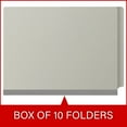 thumbnail image 6 of 25 Pt. Pressboard Classification Folders, Full Cut End Tab, Letter Size, 1 Divider, Gray (Box of 10), 6 of 8