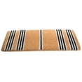 thumbnail image 3 of HomeRoots 573913 18 x 30 in. Brown & Black Coir Striped Outdoor Door Mat, 3 of 5