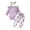 B Light Purple, variant on Newborn Baby Girl Clothes Cute Cow Print Outfit Ruffle Long Sleeve Ribbed Romper Tops Bowknot Pants Two Piece Set with Headband Red 0-3 Months