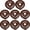 10 Gallon, variant on 8 Pack Tree Watering Ring Tree Bag PVC Drip Irrigation Water Pouch Round Watering Bags Automatic Drip System Planting Gardening Trees Shrubs, Brown (10 Gallon)