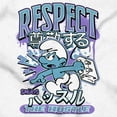 thumbnail image 2 of The Smurfs Kanji Respect the Hustle Unisex Plus Size Zip Hoodie Brisco Brands 2X, 2 of 5