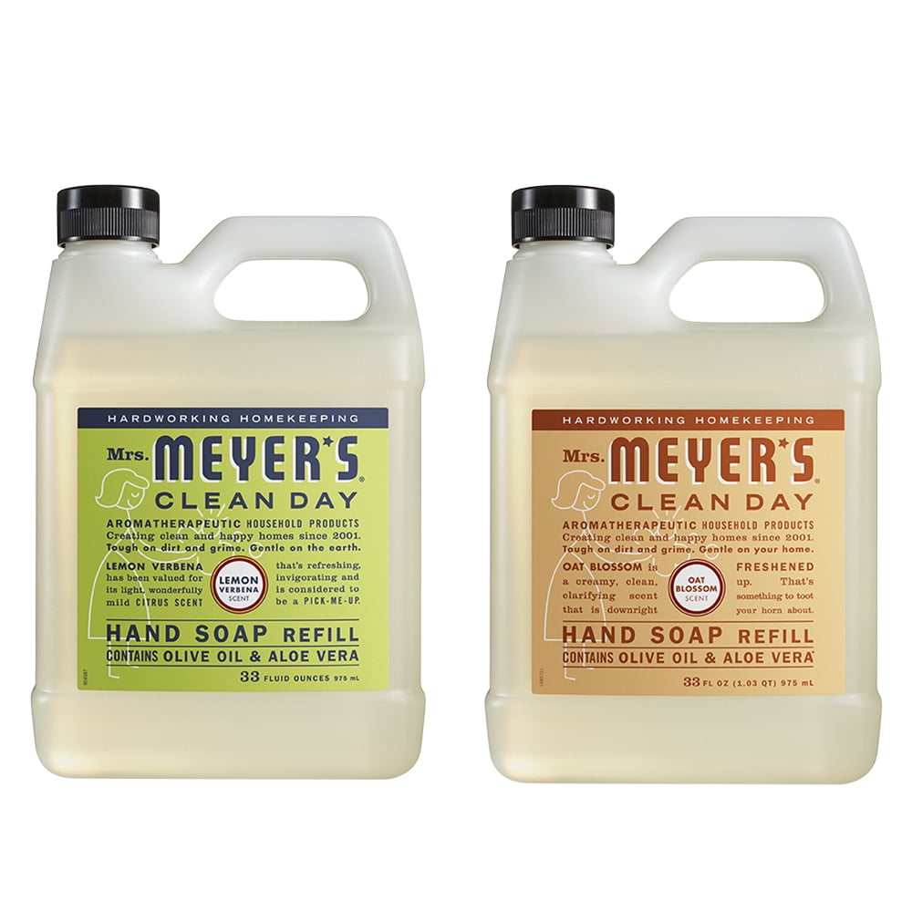 Mrs. Meyers Clean Day Liquid Hand Soap Refill, 1 Pack Lemon Verbena, 1