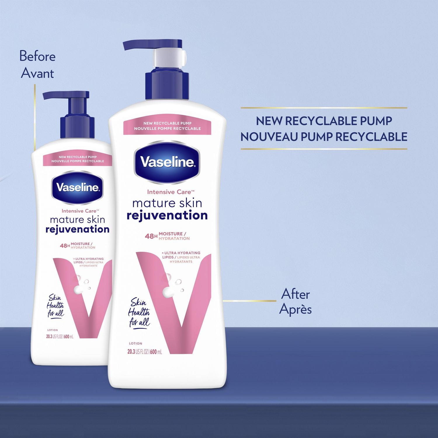 Vaseline Intensive Care Mature Skin Rejuvenation Lotion, 600mL