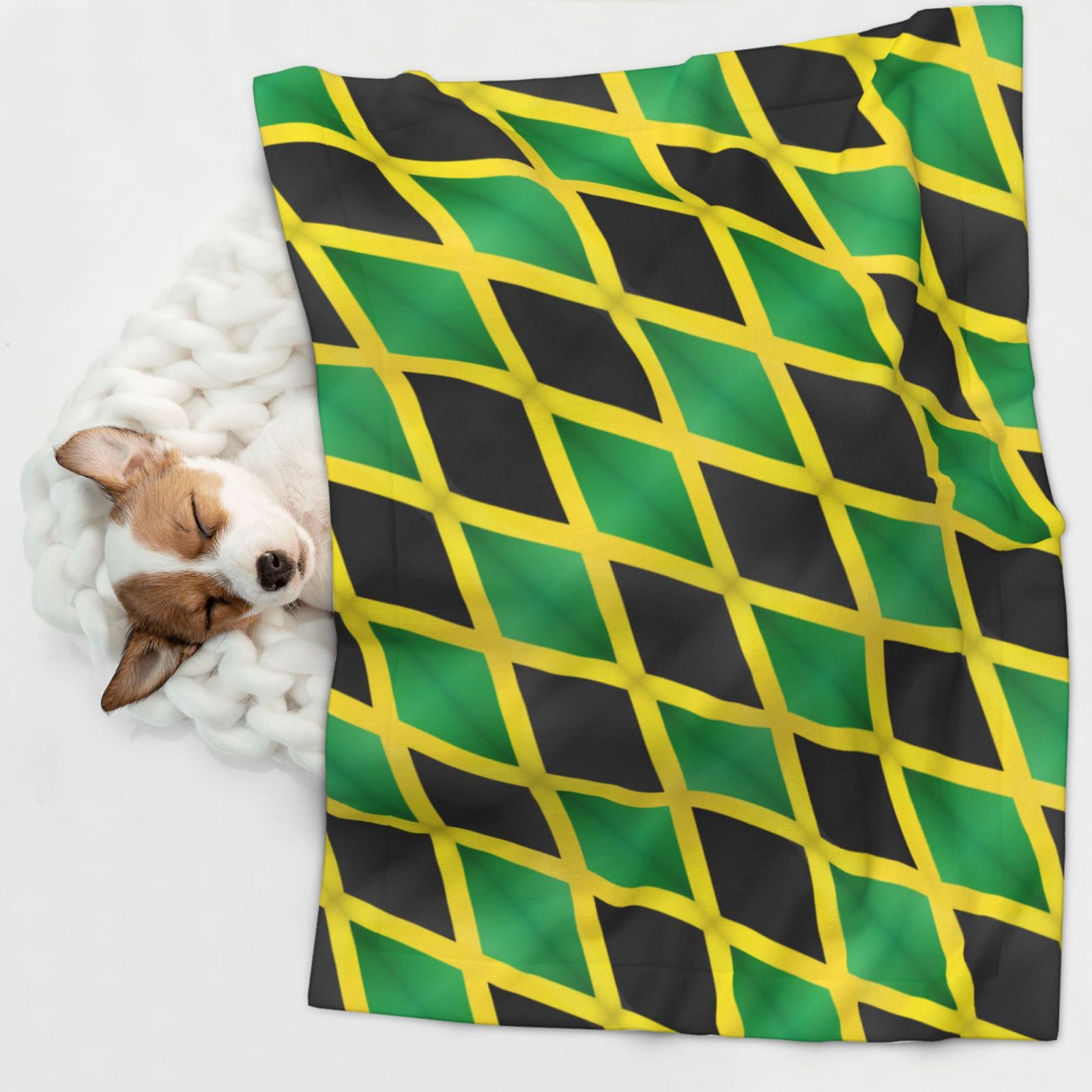 Jamaica Dog Blanket Soft Warm Flannel Cat Blanket Great Pet Throw for Cats Puppy Small Medium Large Dog