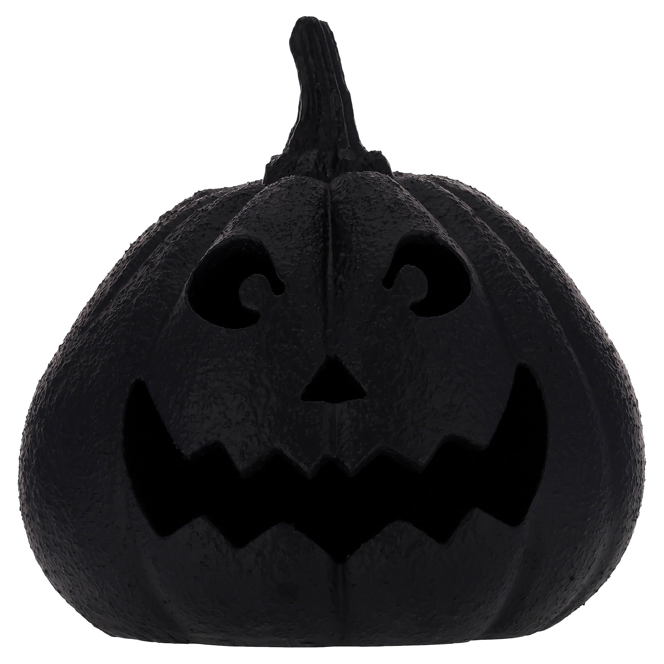 My Texas House Halloween Jack-o'-Lantern Tabletop Decoration, Black, 9"