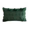 thumbnail image 2 of Puntoco Funda de almohada navideña con diseño de trineo de nieve y árbol de Navidad, bordada, para sala de estar, sofá, decoración de fiestas navideñas, 1 unidad, 2 of 5