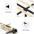 thumbnail image 5 of Unizone King Size Bed Frame with Velvet Button Tufted Headboard, Modern Upholstered Platform Bed, No Box Spring Needed, Easy Assembly, Noise Free, Beige, 5 of 9