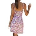 thumbnail image 3 of IROINNID Women's Sleeveless Sundress V-Neck Crushed Flower Dress Chiffon Dress Prints Dress, 3 of 8