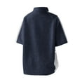 thumbnail image 4 of Ashirexll Mens Shirts Casual, Summer Shirts for Men, Color Matching Loose Casual and Sports Shirts Short Sleeve Button Standing Collar T-shirts, 4 of 4