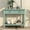 Retro Blue, variant on EUROCO Daisy Series Console Table with Two Storage Drawers, Bottom Shelf, Solid Wood Funiture for Entryway, Navy