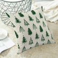 thumbnail image 4 of Christmas Pillow Covers 16x16 Inch Set of 2 Green Christmas Trees Throw Pillows Case,Holiday Outdoor Decorative Farmhouse Winter Decor Cushion Covers for Home Sofa Bed Couch, 4 of 6