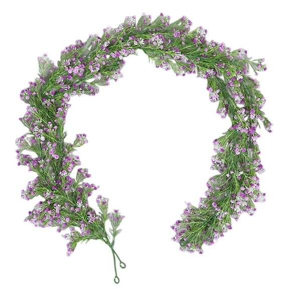 BNNG 6FT Spring Flower Garland, Artificial Not Withering Wildflower Vine for Indoor Door, Window, Wall, Arch Background, Home Farmhouse Wedding Party Decor