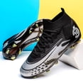 thumbnail image 4 of Zapatos de fútbol transpirables para hombre, botas de fútbol de entrenamiento para interiores, con picos largos, zapatillas de deporte a juego con hierba, novedad, 4 of 5