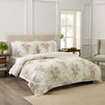 thumbnail image 4 of Waverly Stonington 3-Piece Quilt Set - King - 100% Cotton Lightweight Bedding in Ivory, 4 of 5