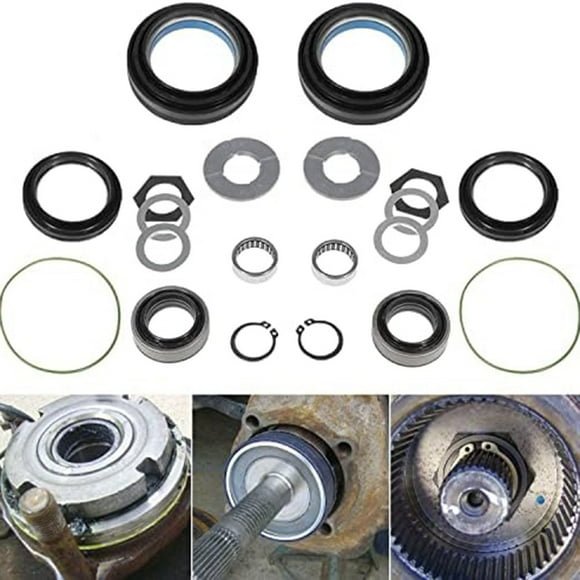 Outer Axle Dust Seal & Inner Tube Seal Washer Seals Kit Fit For Ford Super Duty