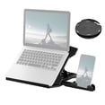 thumbnail image 1 of Portable Laptop Riser Stand Foldable Desktop Laptop Holder with 8 Levels Height Adjustment Ergonomic Computer Notebook Stand Bracket for Laptop Tablet 10-15.6 Inches, 1 of 7